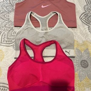 Nike and PUMA sports bra XL